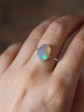 Load image into Gallery viewer, Dainty Ethiopian Opal Ring Size 7