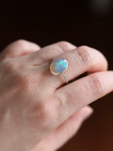 Load image into Gallery viewer, Dainty Ethiopian Opal Ring Size 7