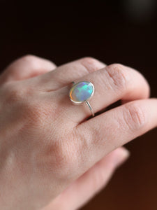 Dainty Ethiopian Opal Ring Size 7