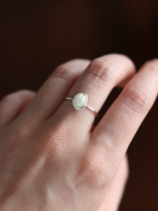 Dainty Australian Opal Ring Size 7.25