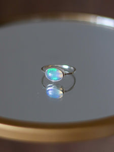 Dainty Ethiopian Opal Ring Size 6.75