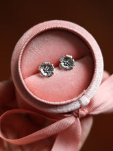 Load image into Gallery viewer, Silver Sakura Flower Earrings M