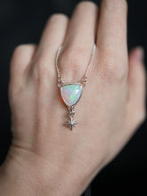 Load image into Gallery viewer, Stardust Necklace with Ethiopian Opal