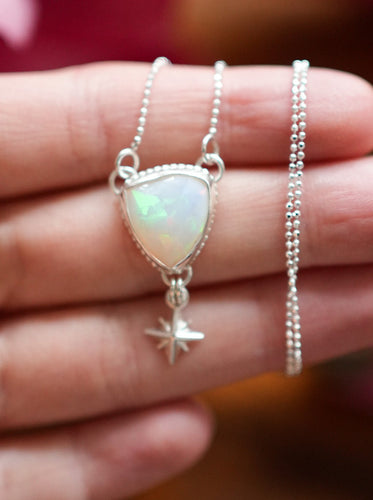 Stardust Necklace with Ethiopian Opal