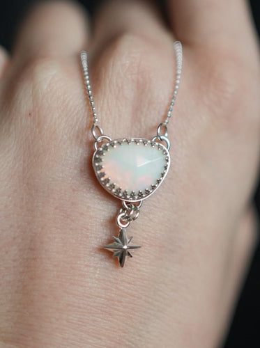 Stardust Necklace with Ethiopian Opal