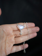 Load image into Gallery viewer, Stardust Necklace with Blue Moonstone