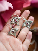 Load image into Gallery viewer, #2 Graceful Guardian - Pink Manta Ray Garnet Necklace