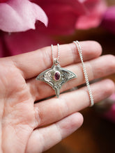 Load image into Gallery viewer, #1 Graceful Guardian - Pink Manta Ray Garnet Necklace