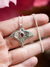 Load image into Gallery viewer, #1 Graceful Guardian - Pink Manta Ray Garnet Necklace
