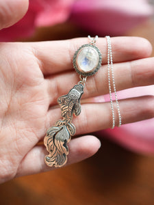 #1 Koi by the Moonlight, Moonstone Necklace