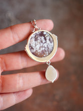 Load image into Gallery viewer, The Purple Frost Necklace With Purple Moss Agate