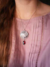 Load image into Gallery viewer, The Purple Frost Necklace With Purple Moss Agate