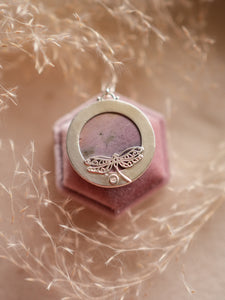 Impressions of Dawn Necklace with Pink Jasper