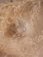 Load image into Gallery viewer, Pastel Rose Necklace with Faceted Rose Quartz