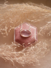 Load image into Gallery viewer, Pastel Rose Necklace with Faceted Rose Quartz