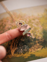 Load image into Gallery viewer, Impressions of Spring with Tourmaline, Aquamarine &amp; Rose Quartz