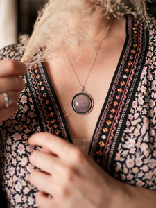 Impressions of Dawn Necklace with Pink Jasper