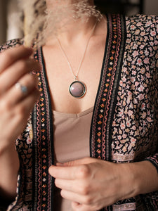 Impressions of Dawn Necklace with Pink Jasper
