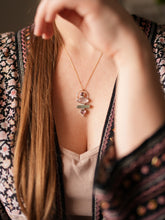 Load image into Gallery viewer, Impressions of Spring with Tourmaline, Aquamarine &amp; Rose Quartz