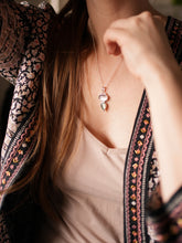 Load image into Gallery viewer, Wisteria Necklace with Rose Quartz &amp; Prehnite