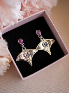 #3 Graceful Guardian Earrings - Manta Ray