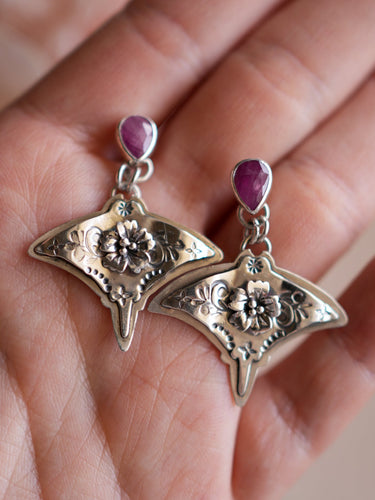 #3 Graceful Guardian Earrings - Manta Ray