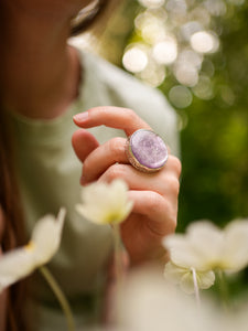 Lepidolite Ring Size 6.75