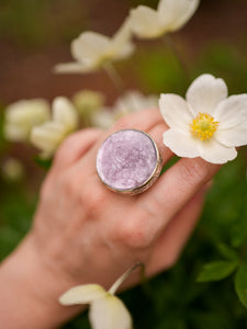 Lepidolite Ring Size 6.75