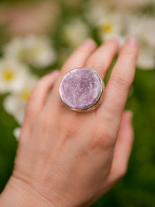 Lepidolite Ring Size 6.75