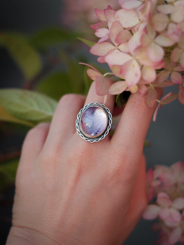 Purple Frost. Amethyst Ring Size 7