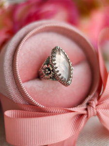 Size 5.5 Rose Quartz Sakura Ring #1
