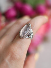 Load image into Gallery viewer, Size 5.5 Rose Quartz Sakura Ring #1