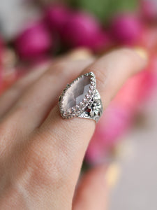 Size 5.5 Rose Quartz Sakura Ring #1