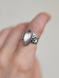 Size 5.5 Rose Quartz Sakura Ring #2