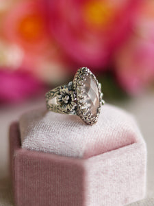 Size 5.5 Rose Quartz Sakura Ring #2