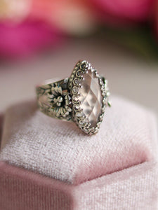 Size 5.5 Rose Quartz Sakura Ring #2