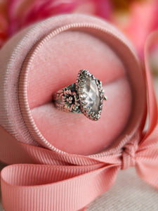 Size 5.5 Rose Quartz Sakura Ring #2