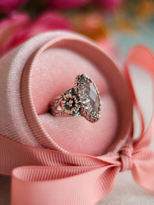 Size 5.5 Rose Quartz Sakura Ring #2