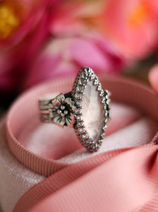Size 8.5 Rose Quartz Sakura Ring