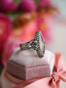 Size 8.5 Rose Quartz Sakura Ring