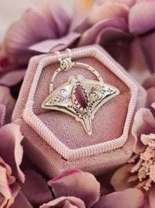 #3 Graceful Guardian - Manta Ray Tourmaline Necklace