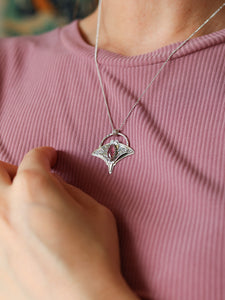 #3 Graceful Guardian - Manta Ray Tourmaline Necklace