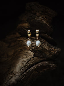Pearl Hoop Earrings