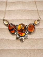 Load image into Gallery viewer, The Amber Dragon Heart Necklace With Baltic Amber