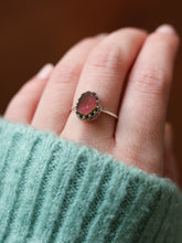 Load image into Gallery viewer, Dainty Watermelon Tourmaline Ring. Size 8