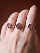 Load image into Gallery viewer, Dainty Watermelon Tourmaline Ring. Size 7