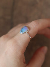 Load image into Gallery viewer, Dainty Australian Opal Ring Size 6.25