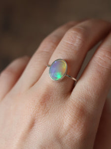 Dainty Ethiopian Opal Ring Size 7