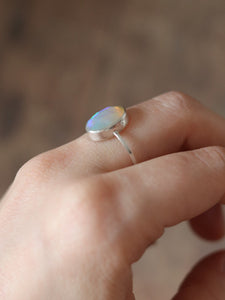 Dainty Ethiopian Opal Ring Size 7
