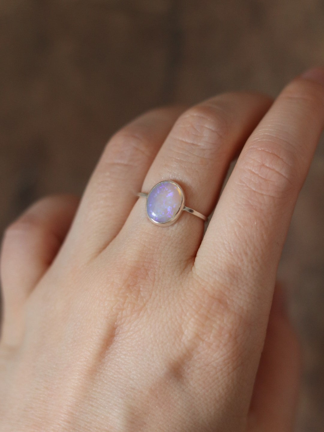 Mixed Metal Boulder Opal Ring - The Jewelbox